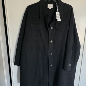 Vince Black Men's Shirt Jacket